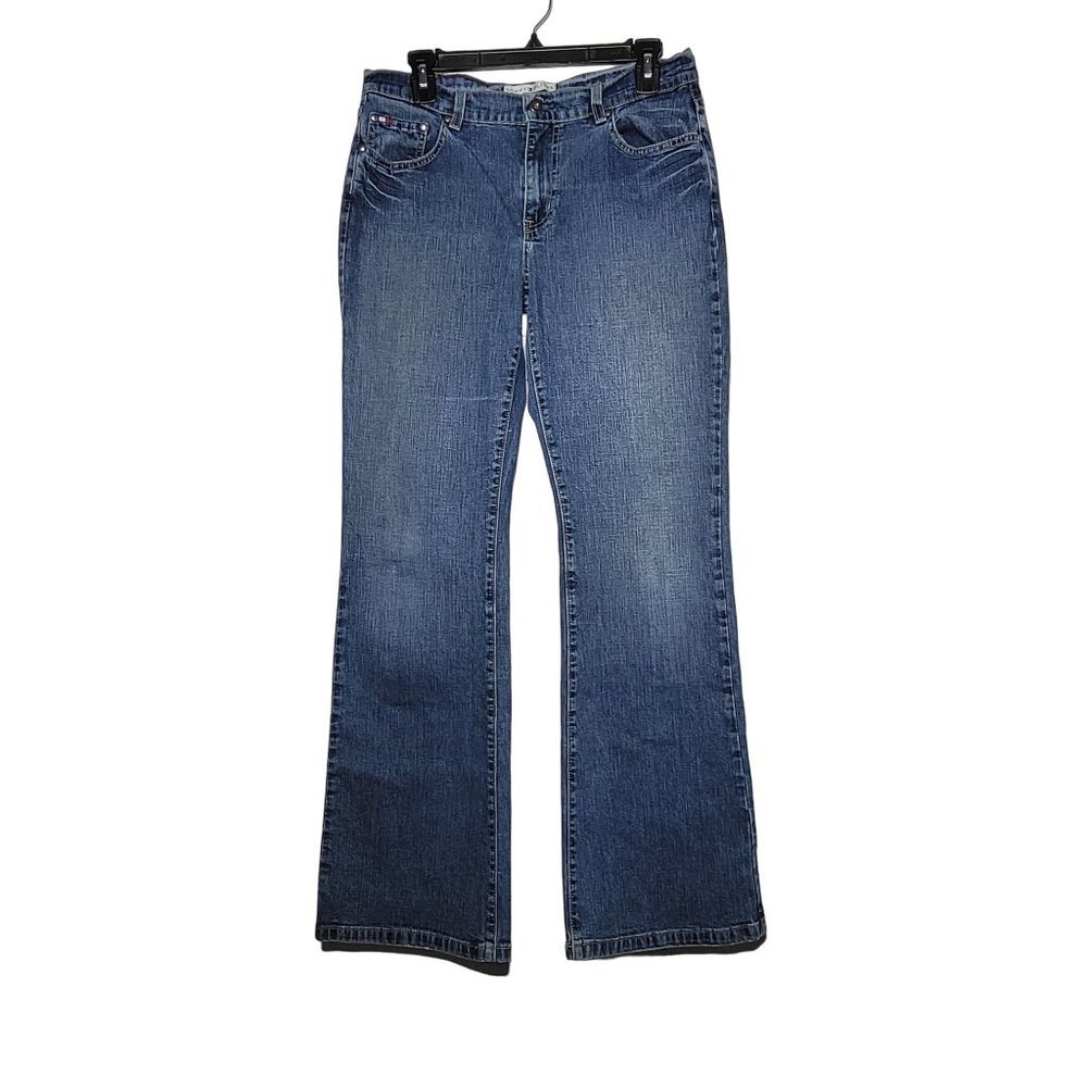 Y2K 2004 Tommy Hilfiger Women's Low‎ Rise Flare Denim Blue Jeans Size 10 Long